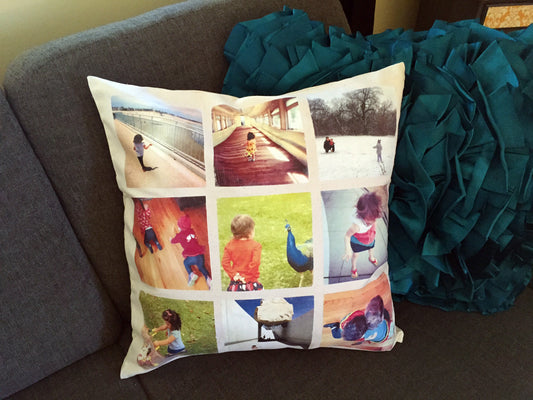 Instagram Photo Pillow with Mod Podge Photo Transfer