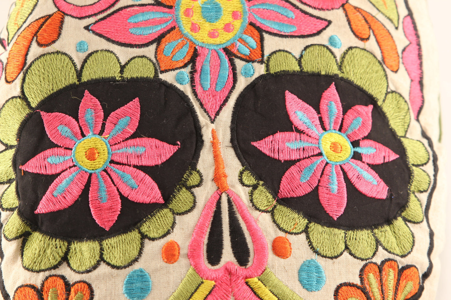 Day of the Dead Pillow ~ Green