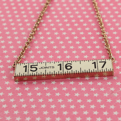 Ruler Necklace ~ Gold and Ivory